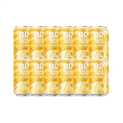 배스킨라빈스 망고탱고 밀키소다, 350ml, 12개