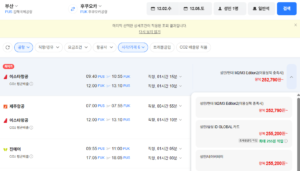 부산-후쿠오카 1202-1205