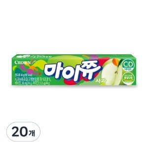 크라운 마이쮸 사과 츄잉캔디, 44g (44g x 20개)
