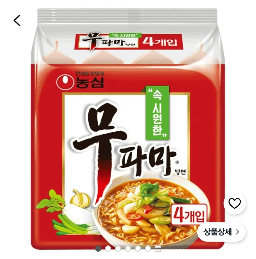 무파마탕면 122g, 4개