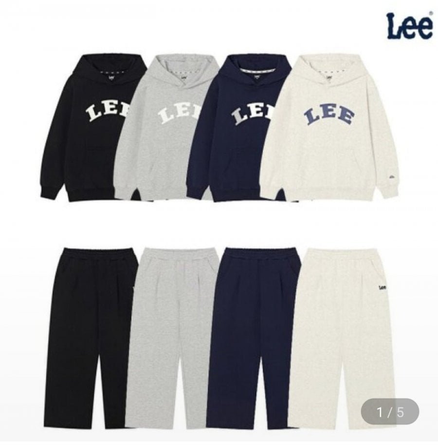 LEE키즈 아치로고 후디셋업