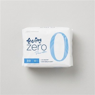 깨끗한나라 순수한면 ZERO, 중형, 16개입, 4팩