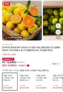 제주 극조생 노지감귤 로얄과 4.5kg