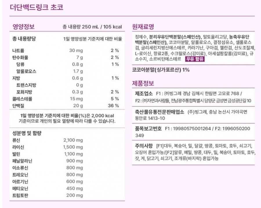 더단백 단백질 드링크 36팩 신한+티멤 3.8만