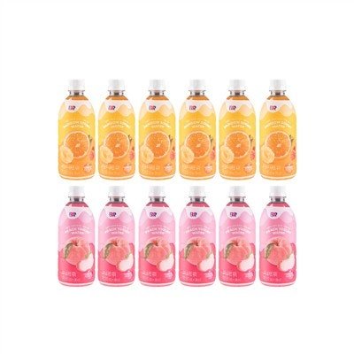 배스킨라빈스 레인보우 샤베트 워터, 500ml, 6개 + 피치요거트 워터, 500ml, 6개, 1세트