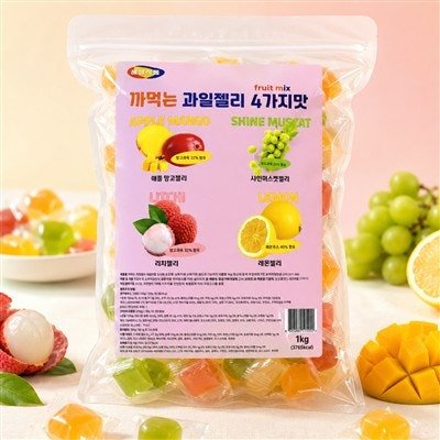 까먹는 과일젤리 4가지맛, 1kg, 1개