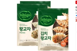 비비고 왕교자 1.05kg 2개 + 김치왕교자 1.05kg 1개