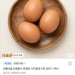 산들내음 산림방사 유정란 난각번호 1번 60구