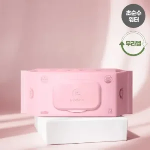 63평량 앙블랑 네오 핑크 아기물티슈 20팩