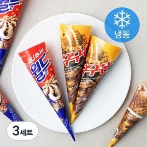 롯데웰푸드 월드콘 + 구구콘 세트 (냉동) (160ml x 1개입 x 24개)