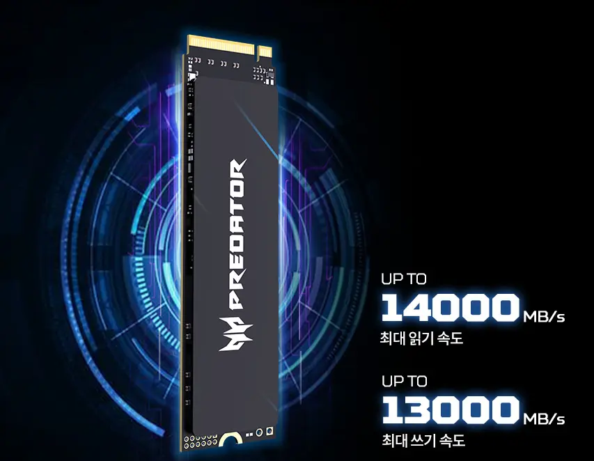 에이서 프레데터 GM9000 M.2 NVMe 2TB SSD (DRAM 탑재)