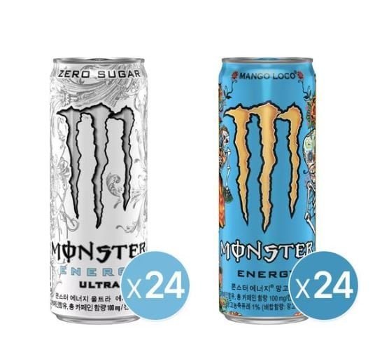 몬스터 에너지 울트라 355ml 24CAN+망고로코 355CAN X24