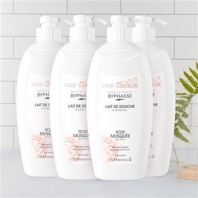 바이빠세 바디워시 로즈힙, 1l, 4개