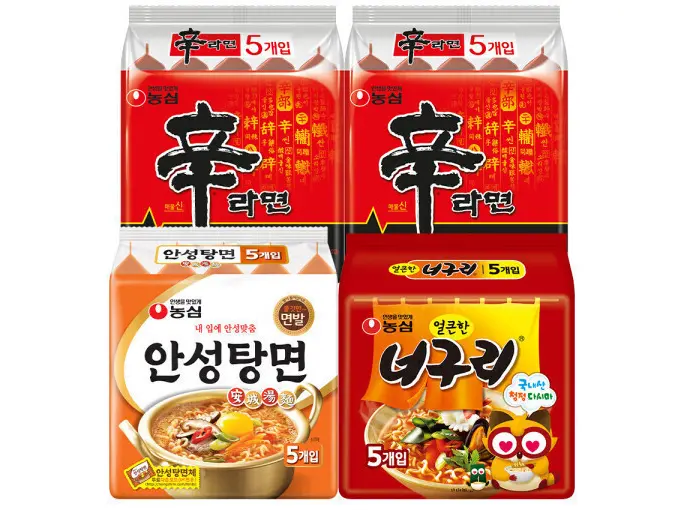 신라면10입 +안성탕면5입 +너구리5입 (총 20봉)