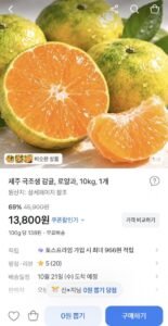 제주 감귤 로얄과 10kg