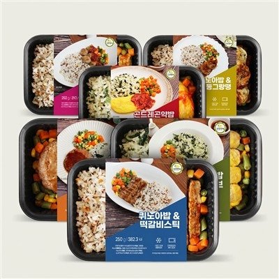 건강한끼 영양밥 도시락, 250g, 12개