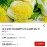 해남절임배추 20kg 예약배송