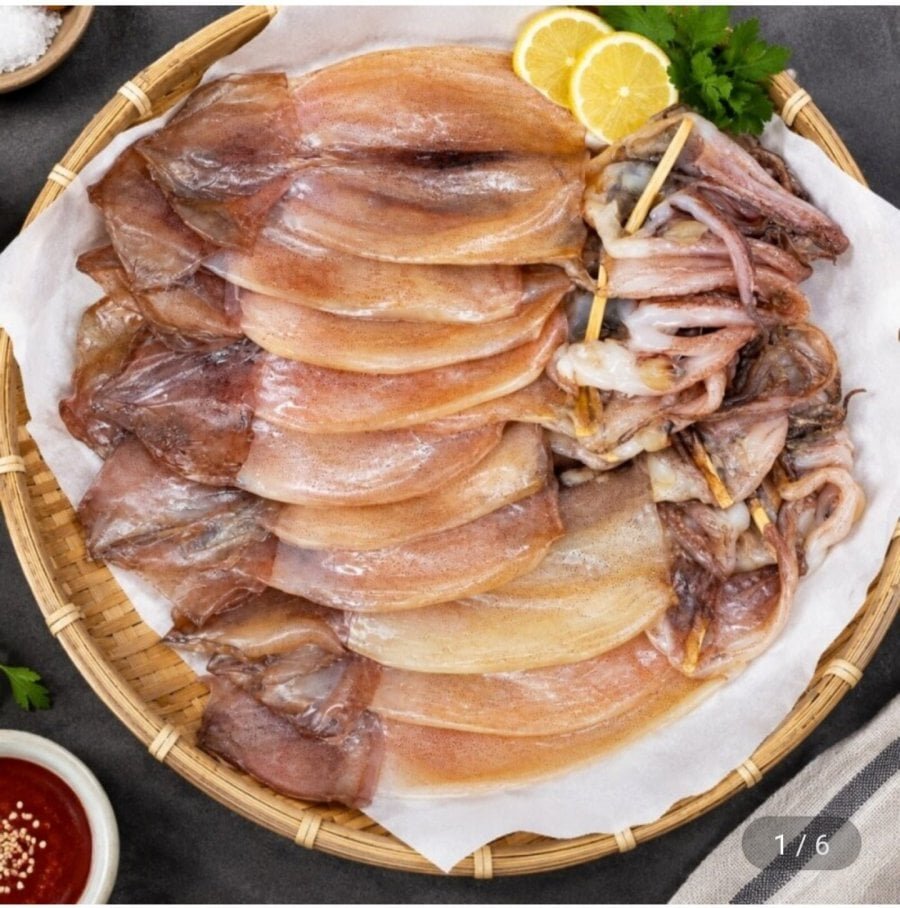 반건조 오징어 5마리
