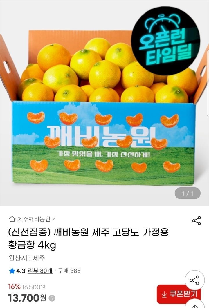제주 고당도 황금향 4kg