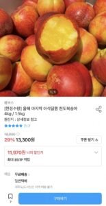 천도복숭아 4kg