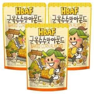 HBAF 군옥수수맛 아몬드, 190g (3개)