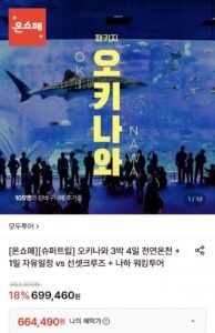 오키나와 3박4일 패키지 일정선택가능