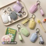 국산 자동차 가죽 키케이스2개+키링2개