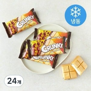 롯데웰푸드 바삭바삭 크런키 모나카 (냉동) (1개입 x 150ml x 24개)