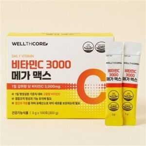 웰스코어 메가도스 비타민C 3000 메가 맥스, 3g, 100포, 1개