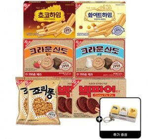 하임2개+산도2개+빅파이2개+LED키캡키링+죠리퐁2개
