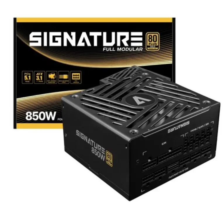 AONE 시그니처 850W 80PLUS 골드 풀모듈러 ATX 3.1 블랙