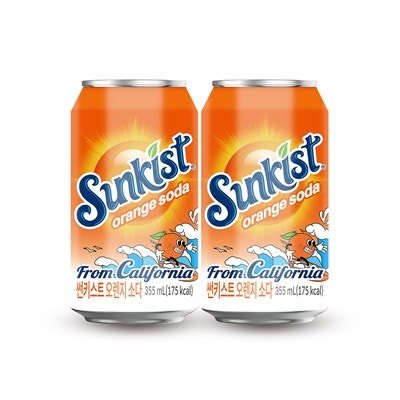 썬키스트 오렌지소다, 355ml, 24개