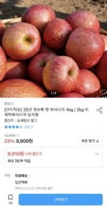 26년 첫수확 햇 부사사과 2kg