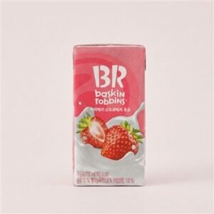배스킨라빈스 베리베리 스트로베리 우유 190ml, 24개