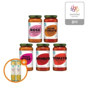 청정원 스파게티소스600g 4개+스파게티면250g 2개