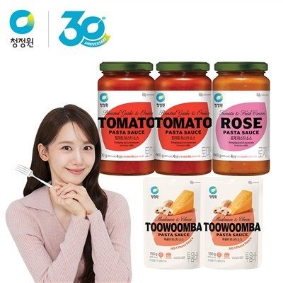청정원 스파게티소스, 토마토, 600g, 2개 + 로제, 600g, 1개 + 머쉬룸투움바, 150g, 2개