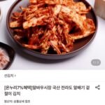 말바우시장 국산 전라도 알배기 겉절이 김치 2kg