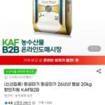 26년산 햅쌀 황금미가 20kg