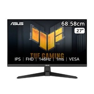 에이수스 FHD IPS 144Hz 1ms sRGB 125% DCI-P3 90% TUF 게이밍 모니터 (68.5cm x VG279QE5A)