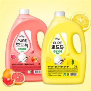 피죤 퓨어 뽀드득 주방세제, 레몬향 3L 1개 + 자몽향 3L 1개, 2개