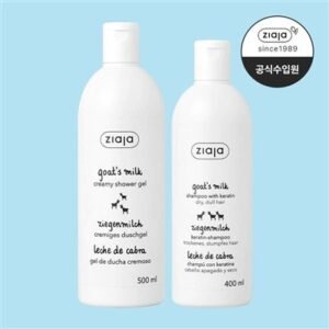 지아자 산양유 바디워시 500ml + 산양유 샴푸 400ml