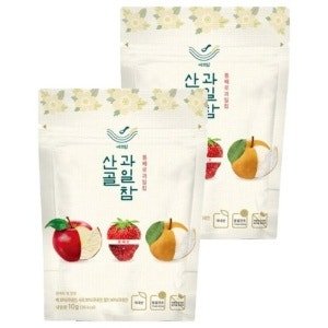 에코맘의산골이유식 산골 과일참 통째로 과일칩, 10g (2개)