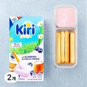 끼리 딥앤크런치 블루베리 크림치즈맛 (35g x 3개입 x 2개)